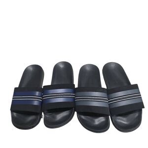 Boys 2 pair sandal bundle 1 blue 1 black Sz 13-1 by Sun & Sky